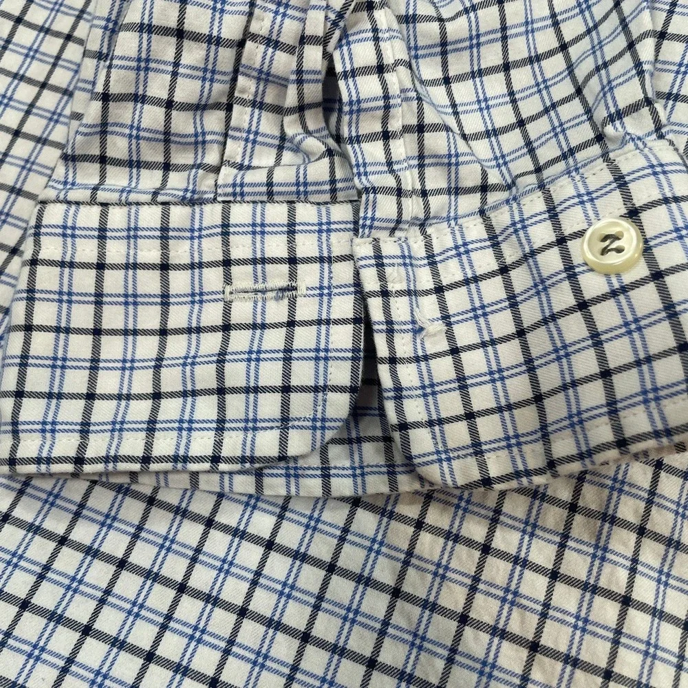 Polo Ralph Lauren Mens Shirt 4XB White Plaid Long Sleeve